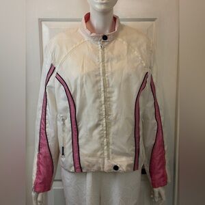 Hot Leathers Womens Motorcycle Biker Jacket Pink Size Large